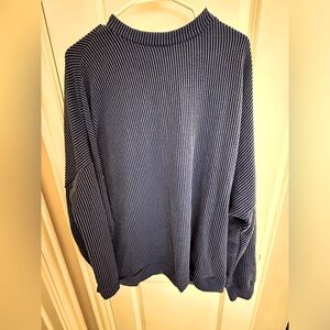 Purple long sleeve stripped top size medium